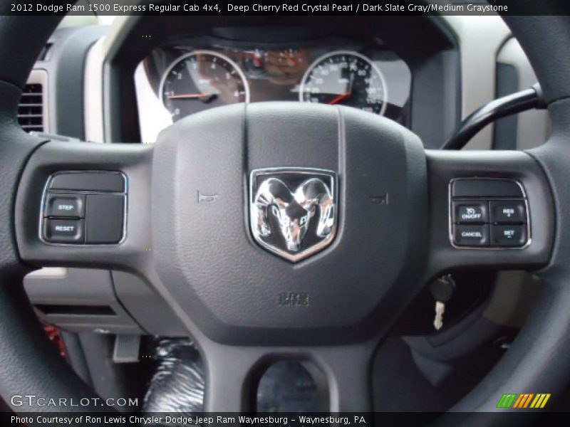 Deep Cherry Red Crystal Pearl / Dark Slate Gray/Medium Graystone 2012 Dodge Ram 1500 Express Regular Cab 4x4