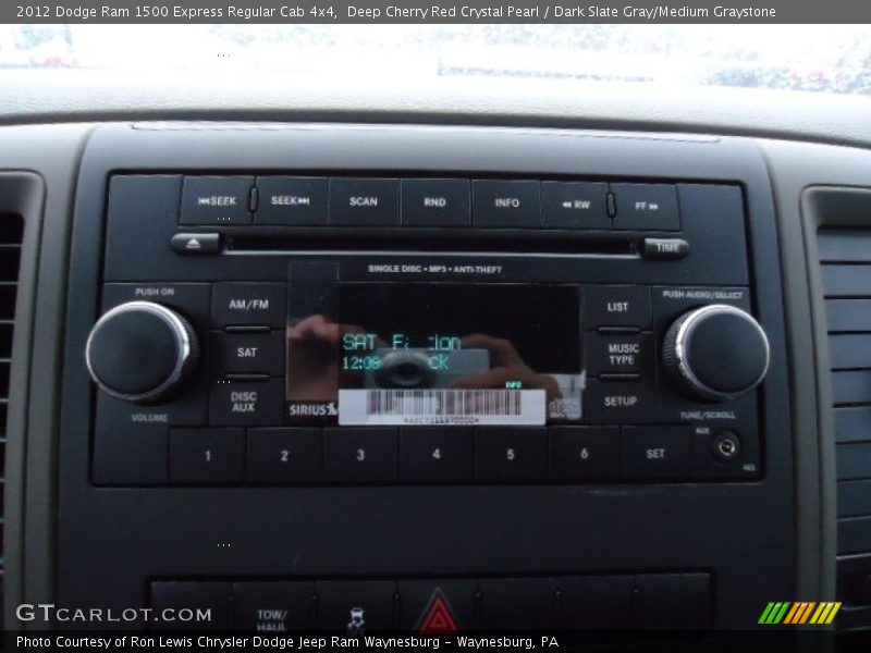 Deep Cherry Red Crystal Pearl / Dark Slate Gray/Medium Graystone 2012 Dodge Ram 1500 Express Regular Cab 4x4