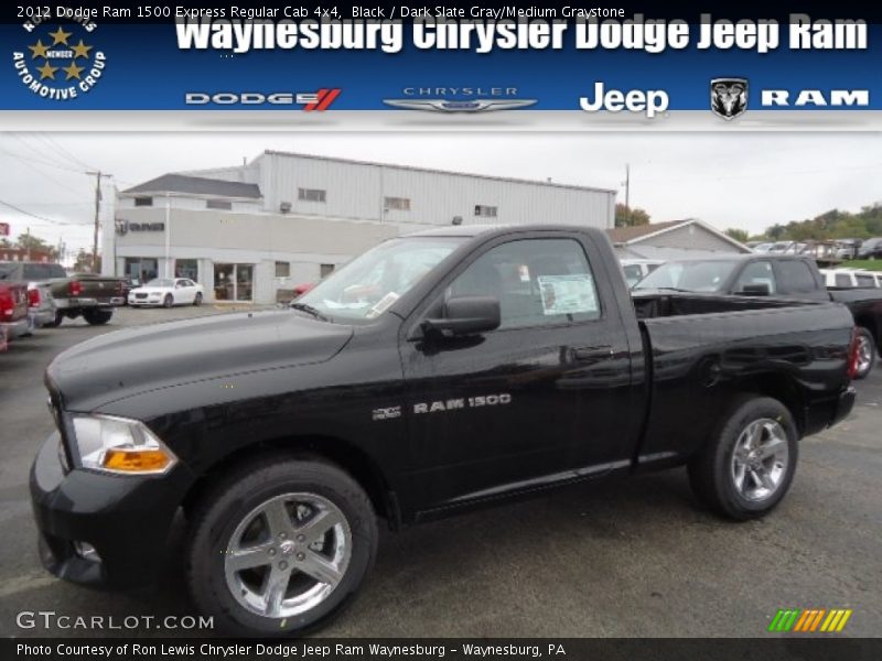 Black / Dark Slate Gray/Medium Graystone 2012 Dodge Ram 1500 Express Regular Cab 4x4