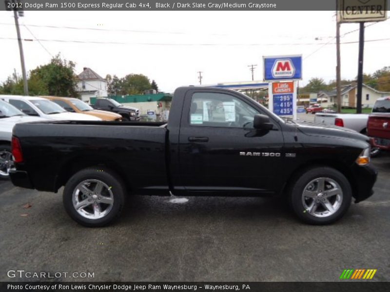 Black / Dark Slate Gray/Medium Graystone 2012 Dodge Ram 1500 Express Regular Cab 4x4