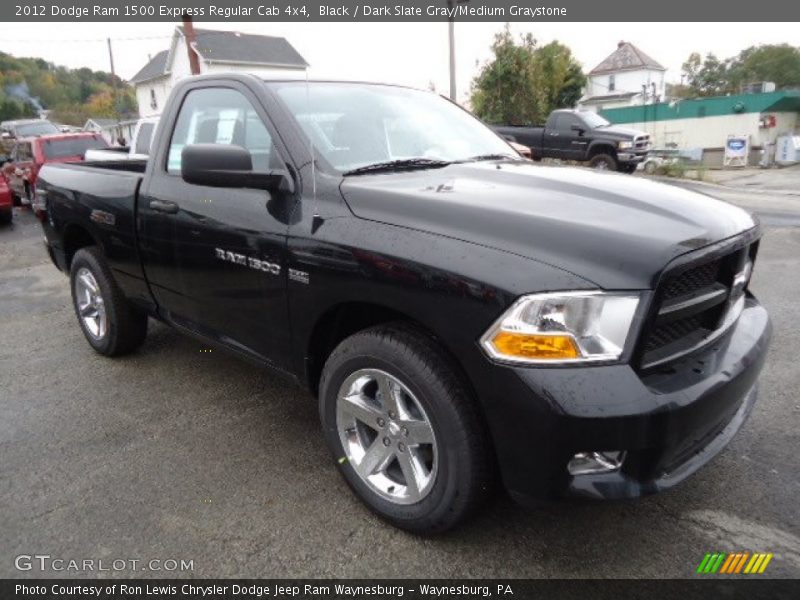 Black / Dark Slate Gray/Medium Graystone 2012 Dodge Ram 1500 Express Regular Cab 4x4