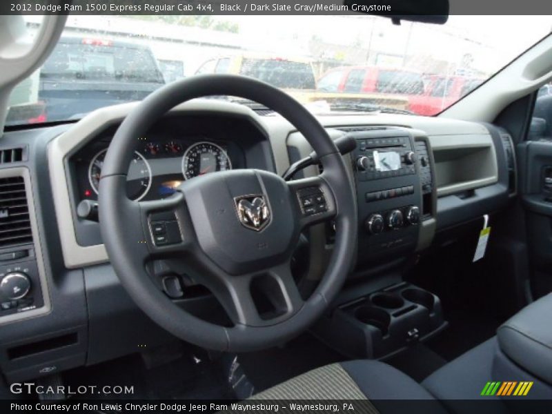 Black / Dark Slate Gray/Medium Graystone 2012 Dodge Ram 1500 Express Regular Cab 4x4
