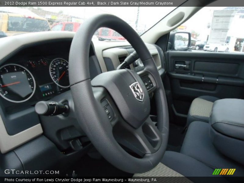 Black / Dark Slate Gray/Medium Graystone 2012 Dodge Ram 1500 Express Regular Cab 4x4