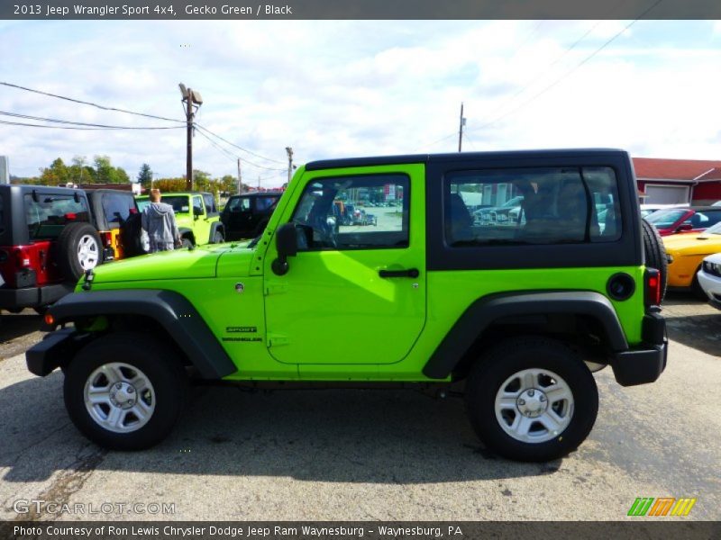Gecko Green / Black 2013 Jeep Wrangler Sport 4x4