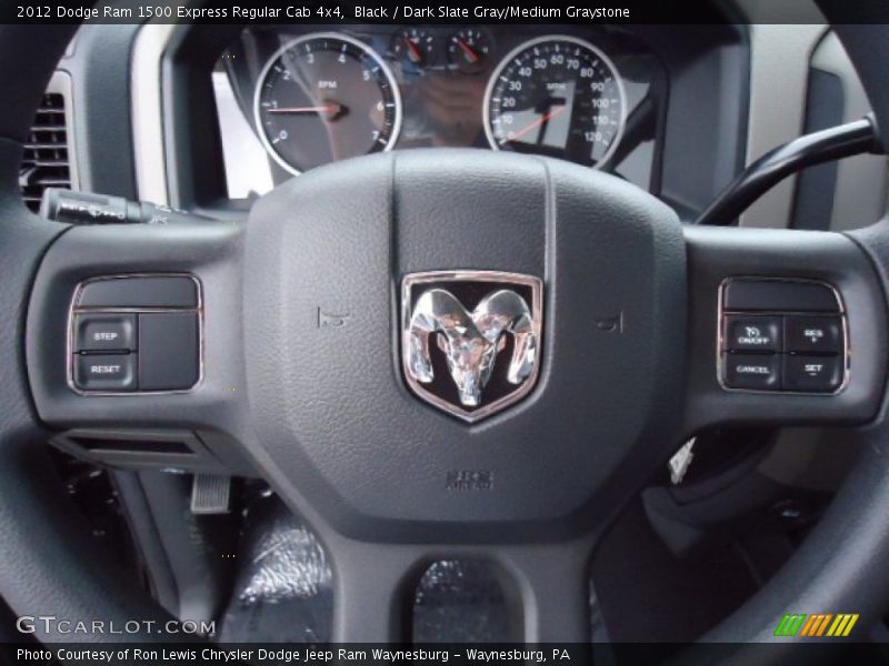 Black / Dark Slate Gray/Medium Graystone 2012 Dodge Ram 1500 Express Regular Cab 4x4