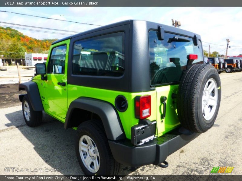 Gecko Green / Black 2013 Jeep Wrangler Sport 4x4