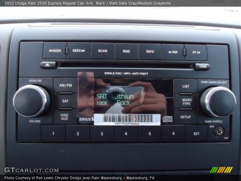 Black / Dark Slate Gray/Medium Graystone 2012 Dodge Ram 1500 Express Regular Cab 4x4
