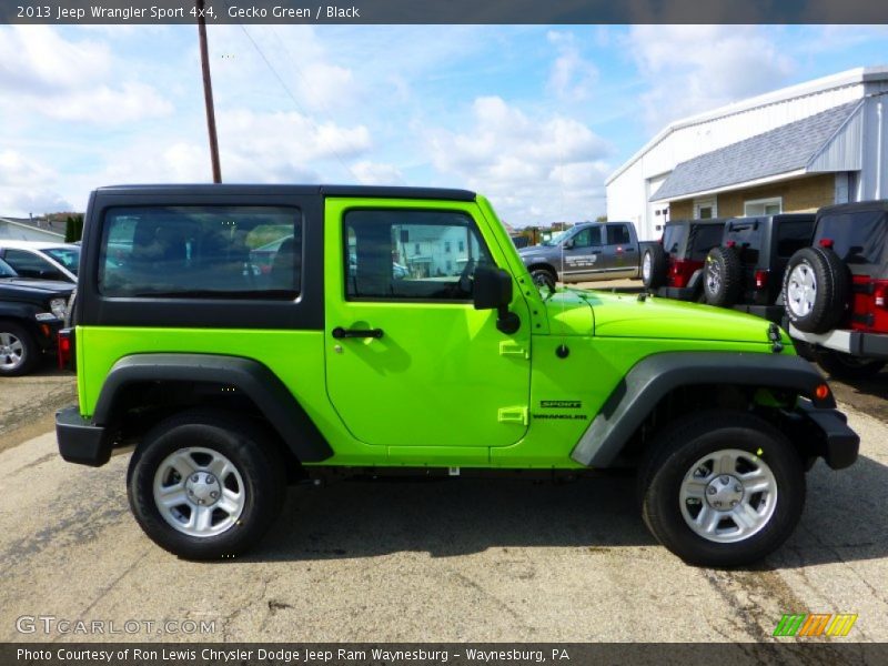 Gecko Green / Black 2013 Jeep Wrangler Sport 4x4