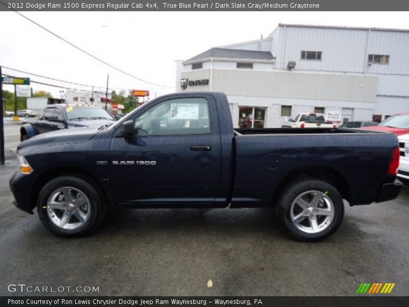 True Blue Pearl / Dark Slate Gray/Medium Graystone 2012 Dodge Ram 1500 Express Regular Cab 4x4