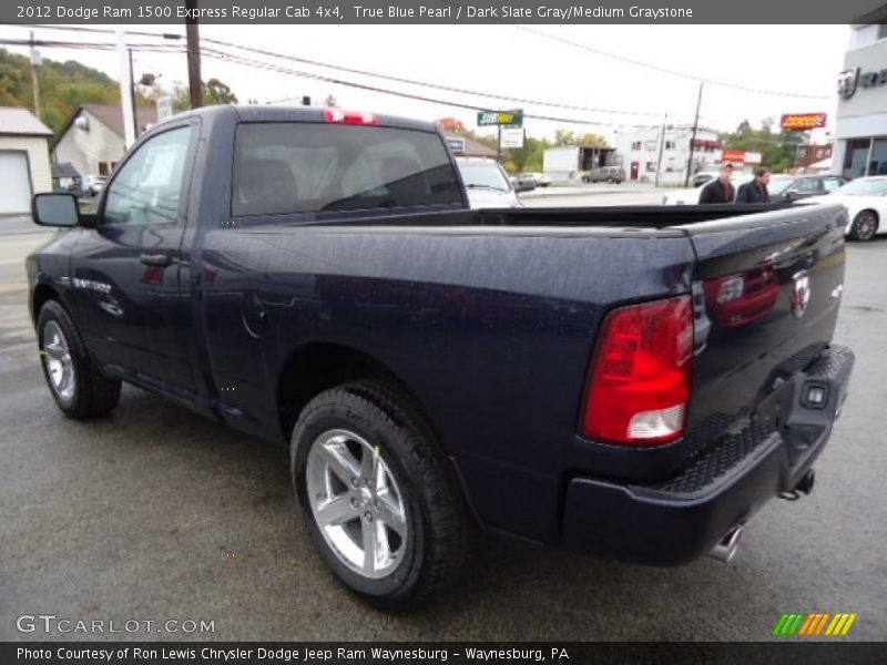 True Blue Pearl / Dark Slate Gray/Medium Graystone 2012 Dodge Ram 1500 Express Regular Cab 4x4