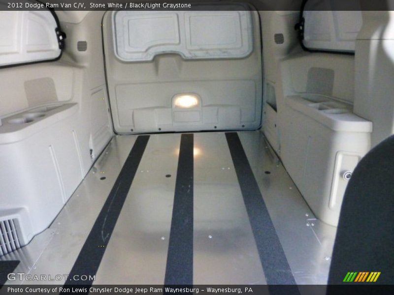 Stone White / Black/Light Graystone 2012 Dodge Ram Van C/V