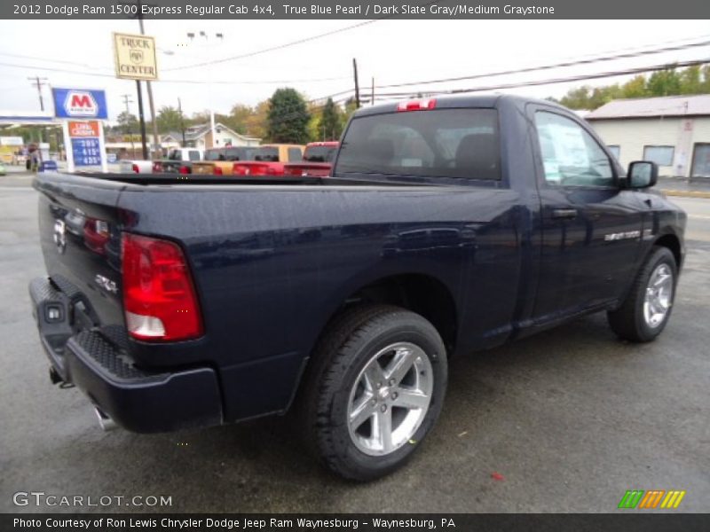 True Blue Pearl / Dark Slate Gray/Medium Graystone 2012 Dodge Ram 1500 Express Regular Cab 4x4
