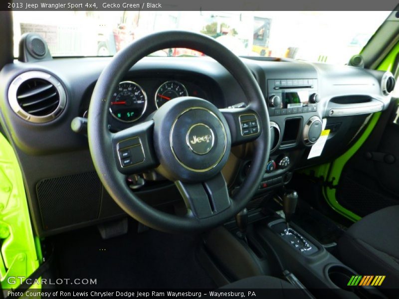 Gecko Green / Black 2013 Jeep Wrangler Sport 4x4