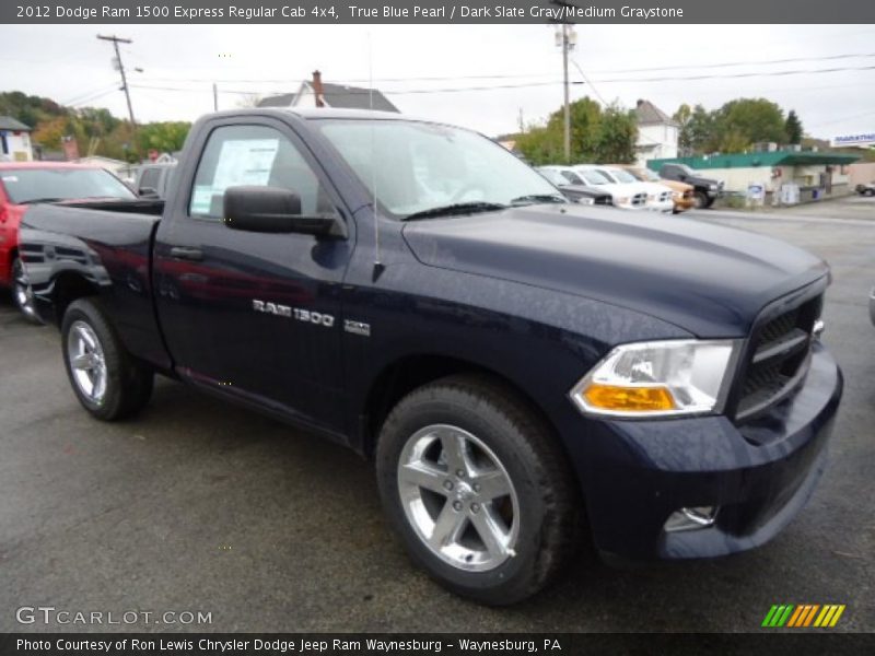 True Blue Pearl / Dark Slate Gray/Medium Graystone 2012 Dodge Ram 1500 Express Regular Cab 4x4