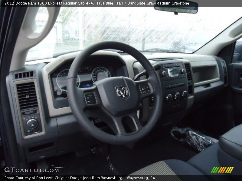 True Blue Pearl / Dark Slate Gray/Medium Graystone 2012 Dodge Ram 1500 Express Regular Cab 4x4