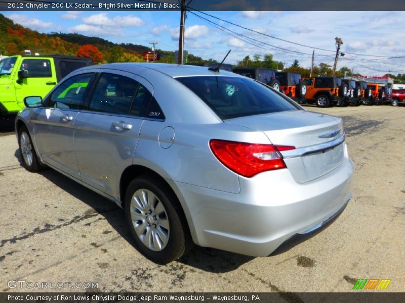 Bright Silver Metallic / Black 2012 Chrysler 200 LX Sedan