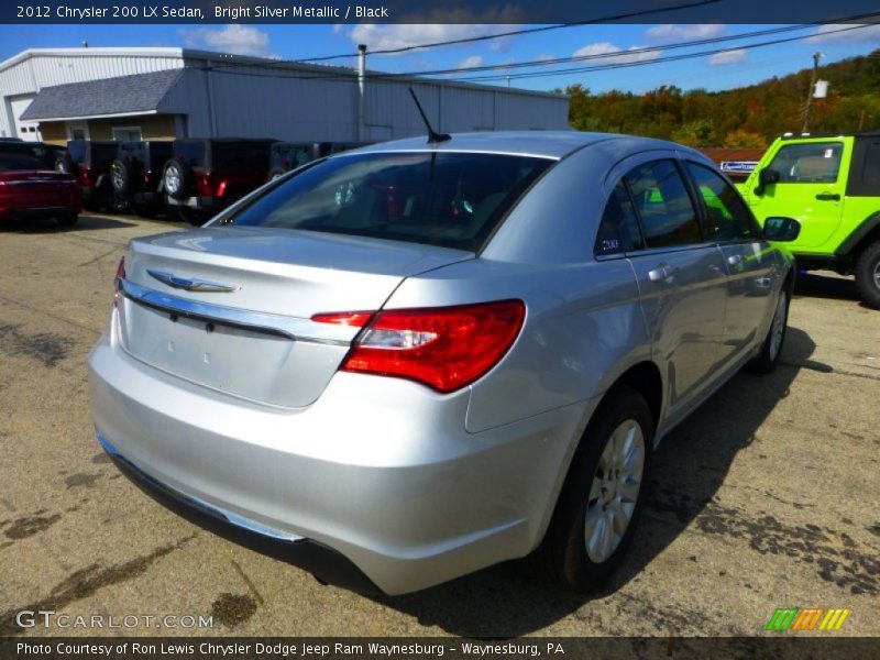 Bright Silver Metallic / Black 2012 Chrysler 200 LX Sedan