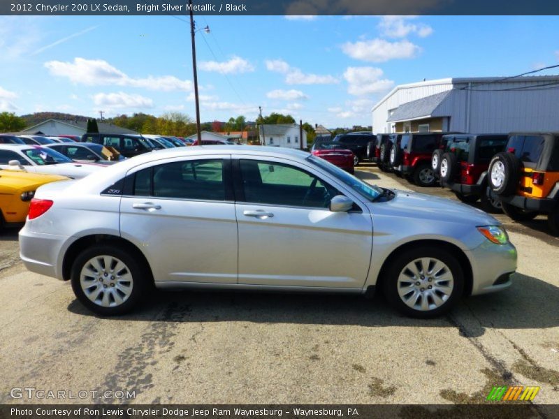 Bright Silver Metallic / Black 2012 Chrysler 200 LX Sedan
