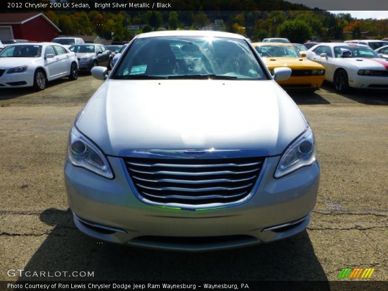 Bright Silver Metallic / Black 2012 Chrysler 200 LX Sedan