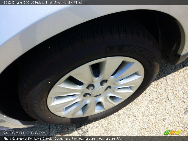 Bright Silver Metallic / Black 2012 Chrysler 200 LX Sedan