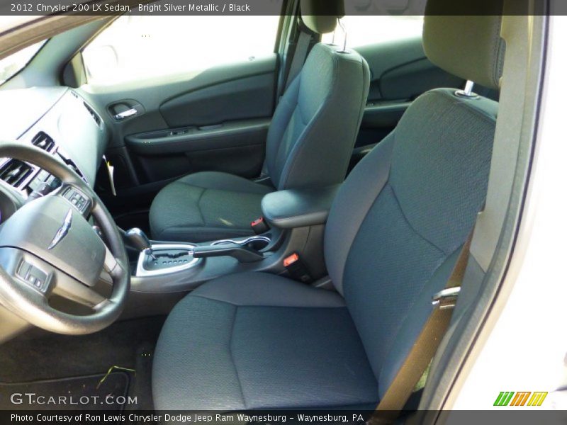 Bright Silver Metallic / Black 2012 Chrysler 200 LX Sedan