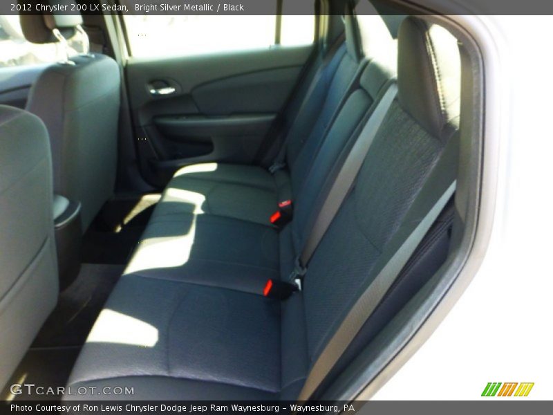 Bright Silver Metallic / Black 2012 Chrysler 200 LX Sedan