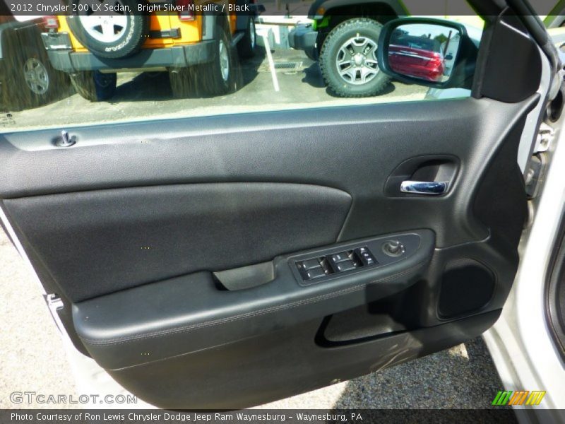 Bright Silver Metallic / Black 2012 Chrysler 200 LX Sedan