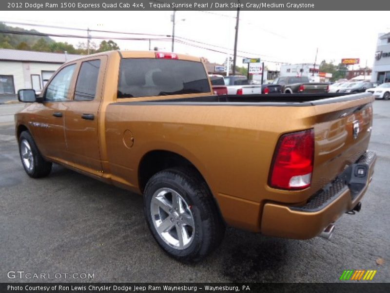  2012 Ram 1500 Express Quad Cab 4x4 Tequila Sunrise Pearl