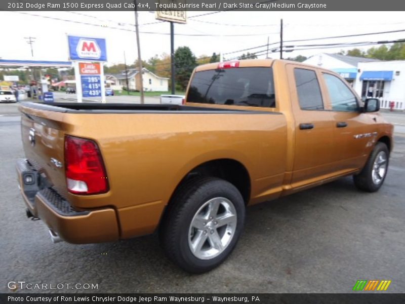 Tequila Sunrise Pearl / Dark Slate Gray/Medium Graystone 2012 Dodge Ram 1500 Express Quad Cab 4x4