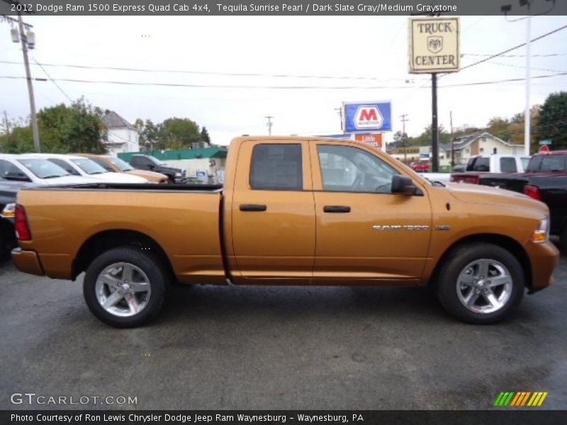  2012 Ram 1500 Express Quad Cab 4x4 Tequila Sunrise Pearl
