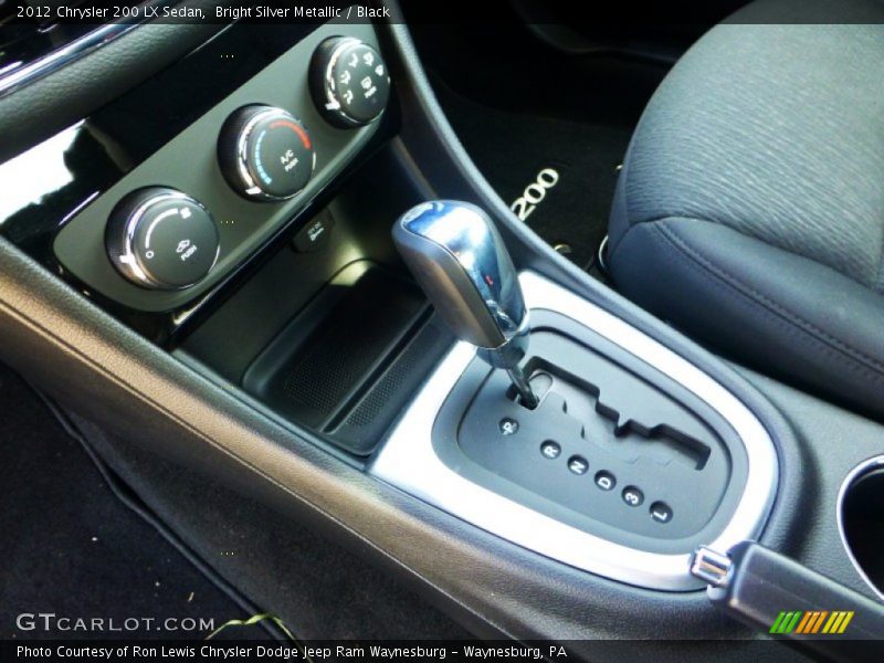 Bright Silver Metallic / Black 2012 Chrysler 200 LX Sedan
