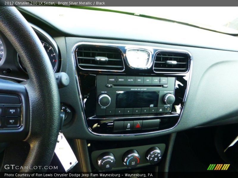 Bright Silver Metallic / Black 2012 Chrysler 200 LX Sedan