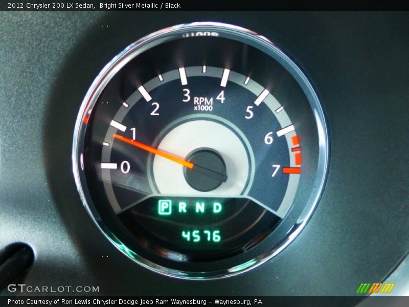 Bright Silver Metallic / Black 2012 Chrysler 200 LX Sedan