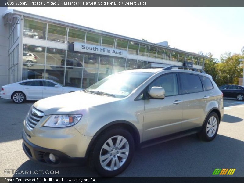 Harvest Gold Metallic / Desert Beige 2009 Subaru Tribeca Limited 7 Passenger