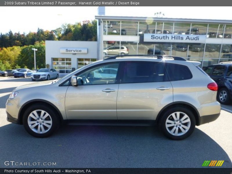 Harvest Gold Metallic / Desert Beige 2009 Subaru Tribeca Limited 7 Passenger