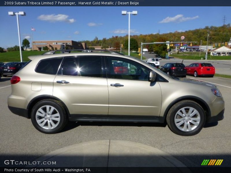 Harvest Gold Metallic / Desert Beige 2009 Subaru Tribeca Limited 7 Passenger