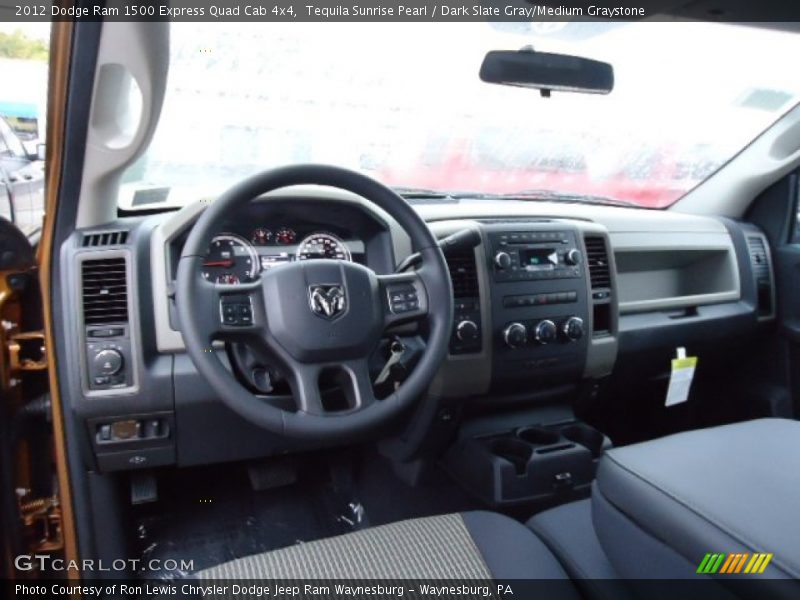 Tequila Sunrise Pearl / Dark Slate Gray/Medium Graystone 2012 Dodge Ram 1500 Express Quad Cab 4x4