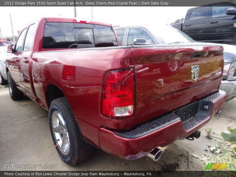 Deep Cherry Red Crystal Pearl / Dark Slate Gray 2012 Dodge Ram 1500 Sport Quad Cab 4x4