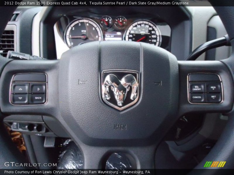 Tequila Sunrise Pearl / Dark Slate Gray/Medium Graystone 2012 Dodge Ram 1500 Express Quad Cab 4x4