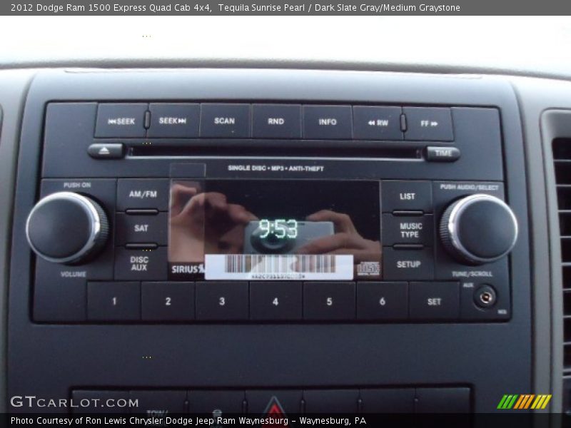 Tequila Sunrise Pearl / Dark Slate Gray/Medium Graystone 2012 Dodge Ram 1500 Express Quad Cab 4x4