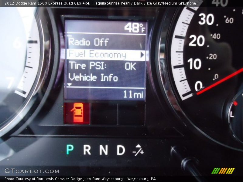 Tequila Sunrise Pearl / Dark Slate Gray/Medium Graystone 2012 Dodge Ram 1500 Express Quad Cab 4x4