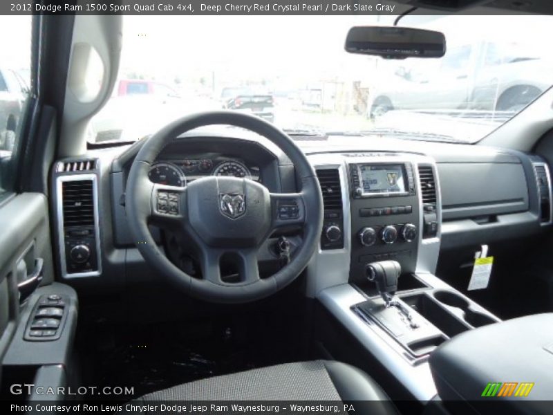 Deep Cherry Red Crystal Pearl / Dark Slate Gray 2012 Dodge Ram 1500 Sport Quad Cab 4x4