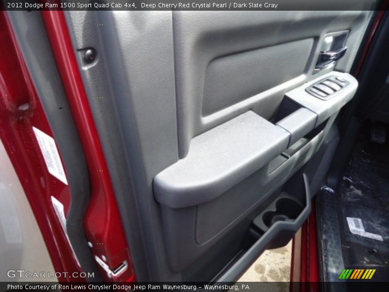 Deep Cherry Red Crystal Pearl / Dark Slate Gray 2012 Dodge Ram 1500 Sport Quad Cab 4x4