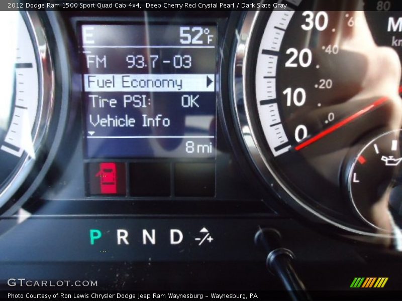 Deep Cherry Red Crystal Pearl / Dark Slate Gray 2012 Dodge Ram 1500 Sport Quad Cab 4x4