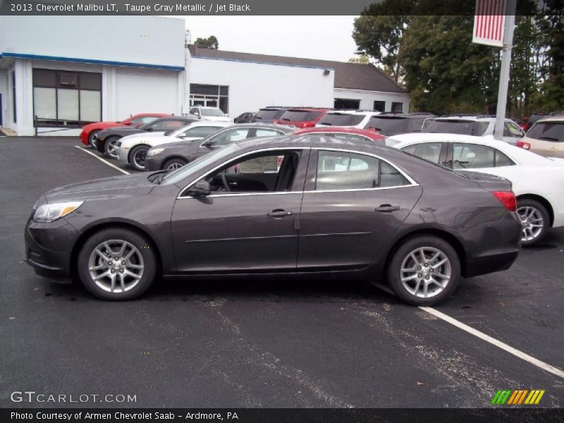 Taupe Gray Metallic / Jet Black 2013 Chevrolet Malibu LT