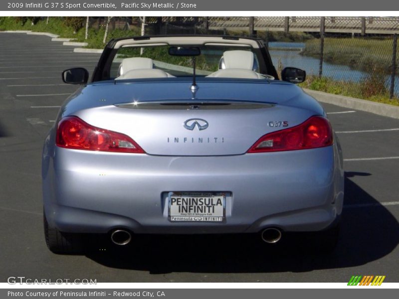 Pacific Sky Metallic / Stone 2009 Infiniti G 37 S Sport Convertible