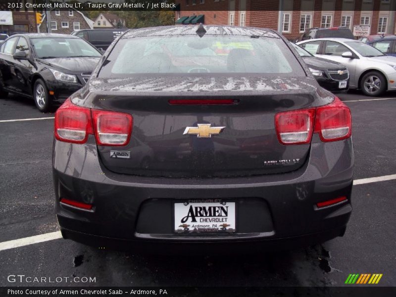 Taupe Gray Metallic / Jet Black 2013 Chevrolet Malibu LT
