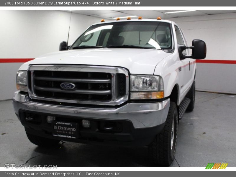 Oxford White / Medium Flint 2003 Ford F350 Super Duty Lariat SuperCab 4x4