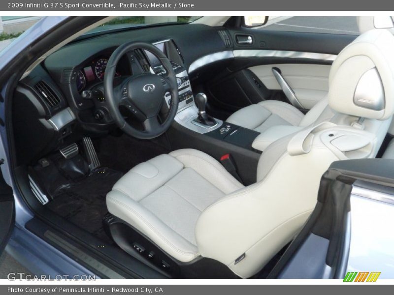 Pacific Sky Metallic / Stone 2009 Infiniti G 37 S Sport Convertible
