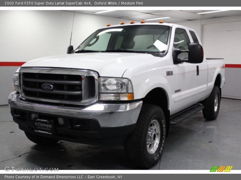 Oxford White / Medium Flint 2003 Ford F350 Super Duty Lariat SuperCab 4x4